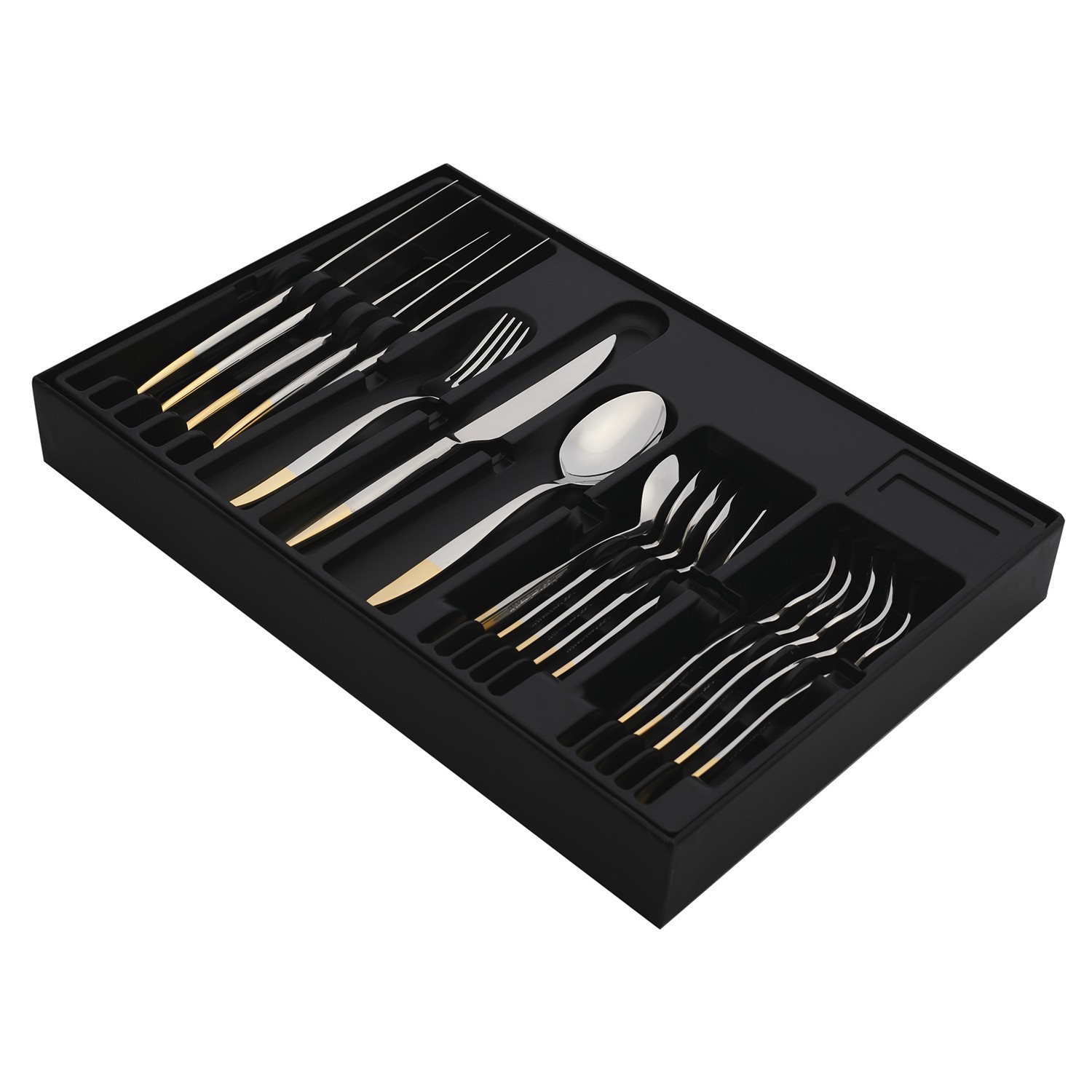 набор десертных приборов mercury gold 18 шт