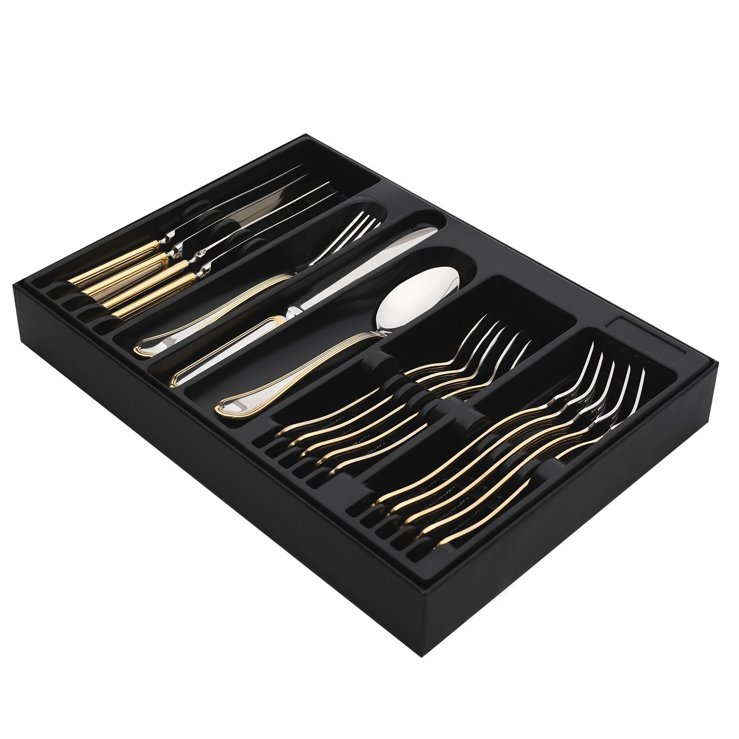 набор столовых приборов florence gold 18 шт