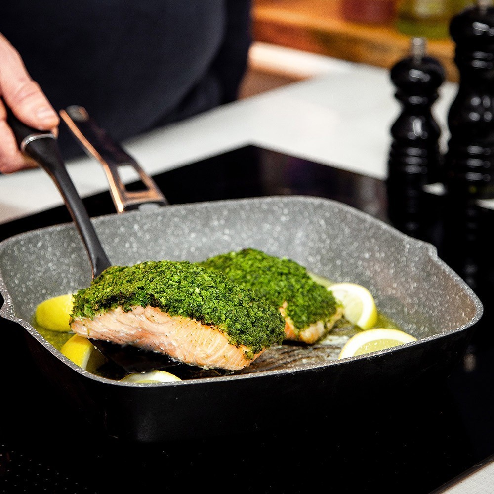 Kitchen Craft Сковорода гриль 28 см  