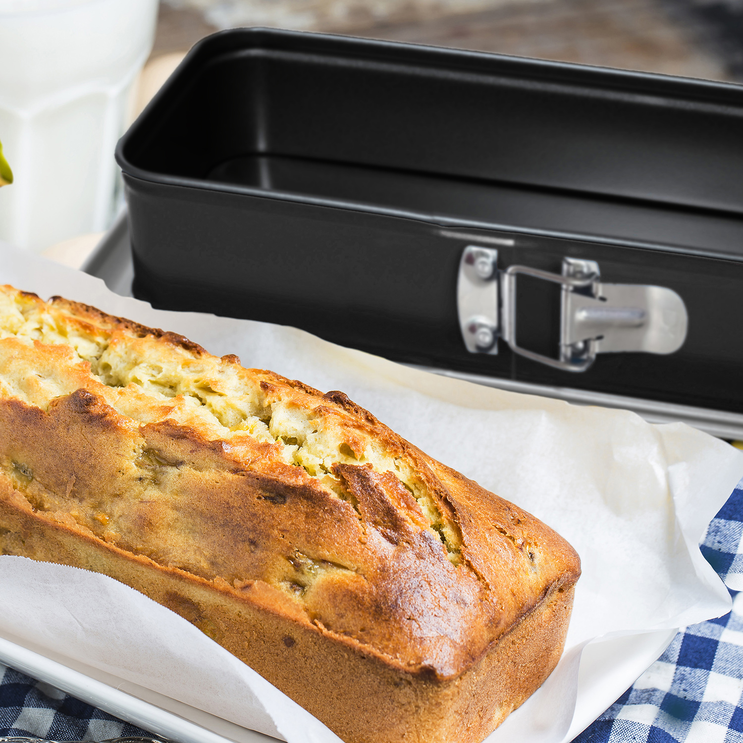 Форма для выпекания прямоугольная разъемная, 30X11 см  