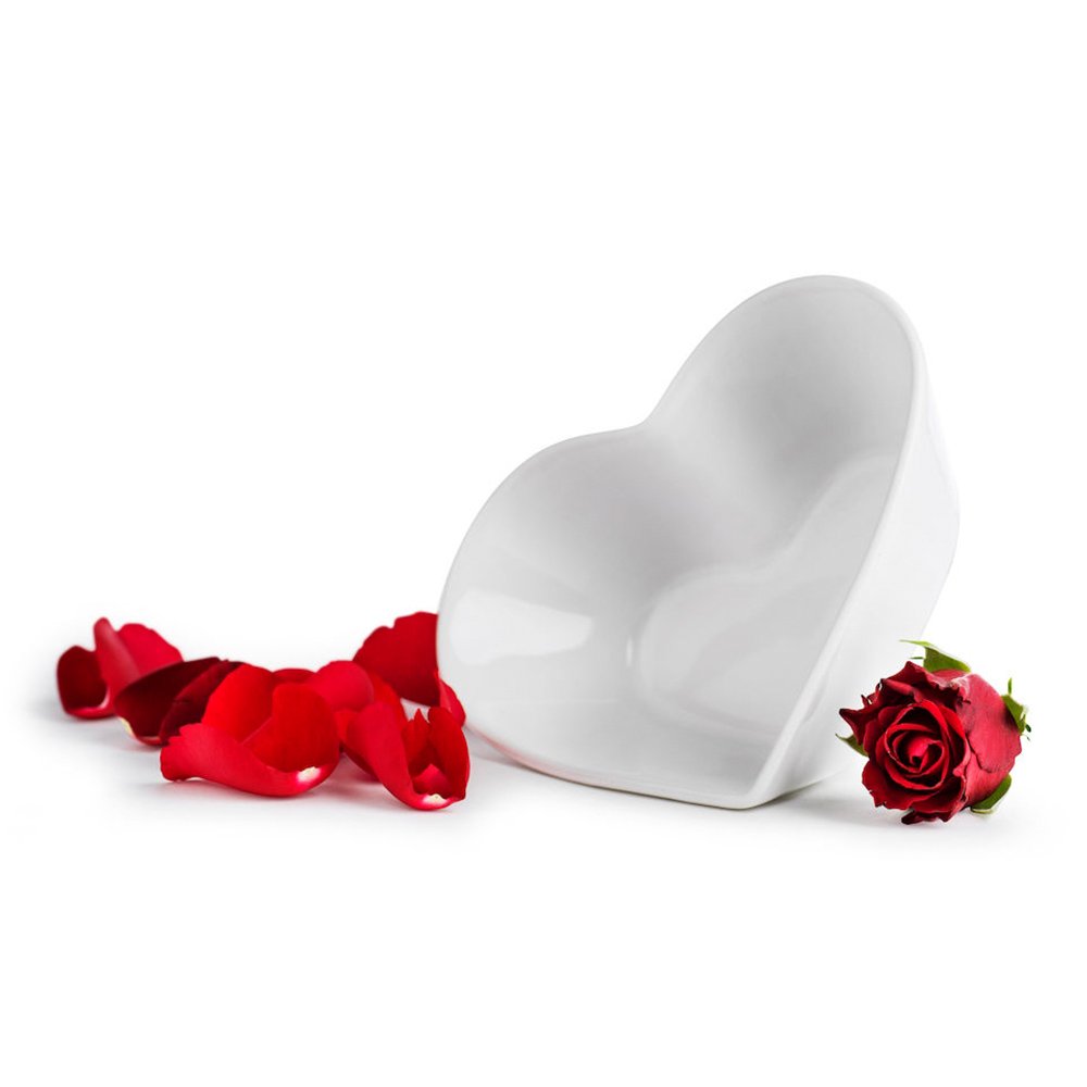 sagaform блюдо "сердце" белое