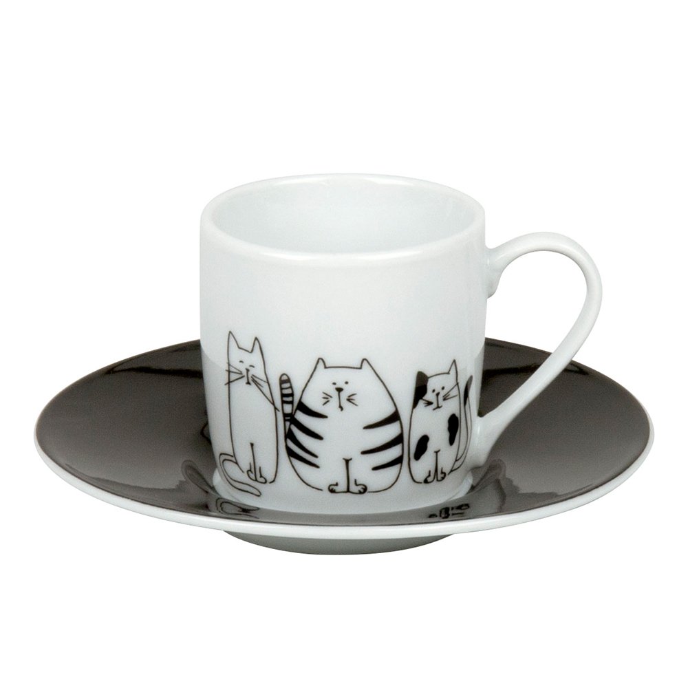 Koenitz Кофейная пара эспрессо "Забавные кошки"  