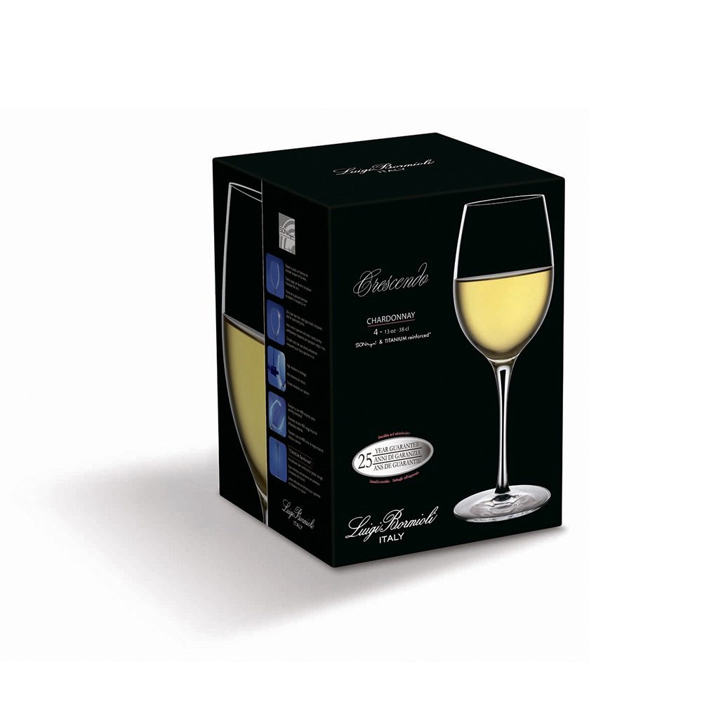 LUIGI BORMIOLI Набор бокалов для белого вина Crescendo 380 мл, 4 шт Арт.: 09626/11