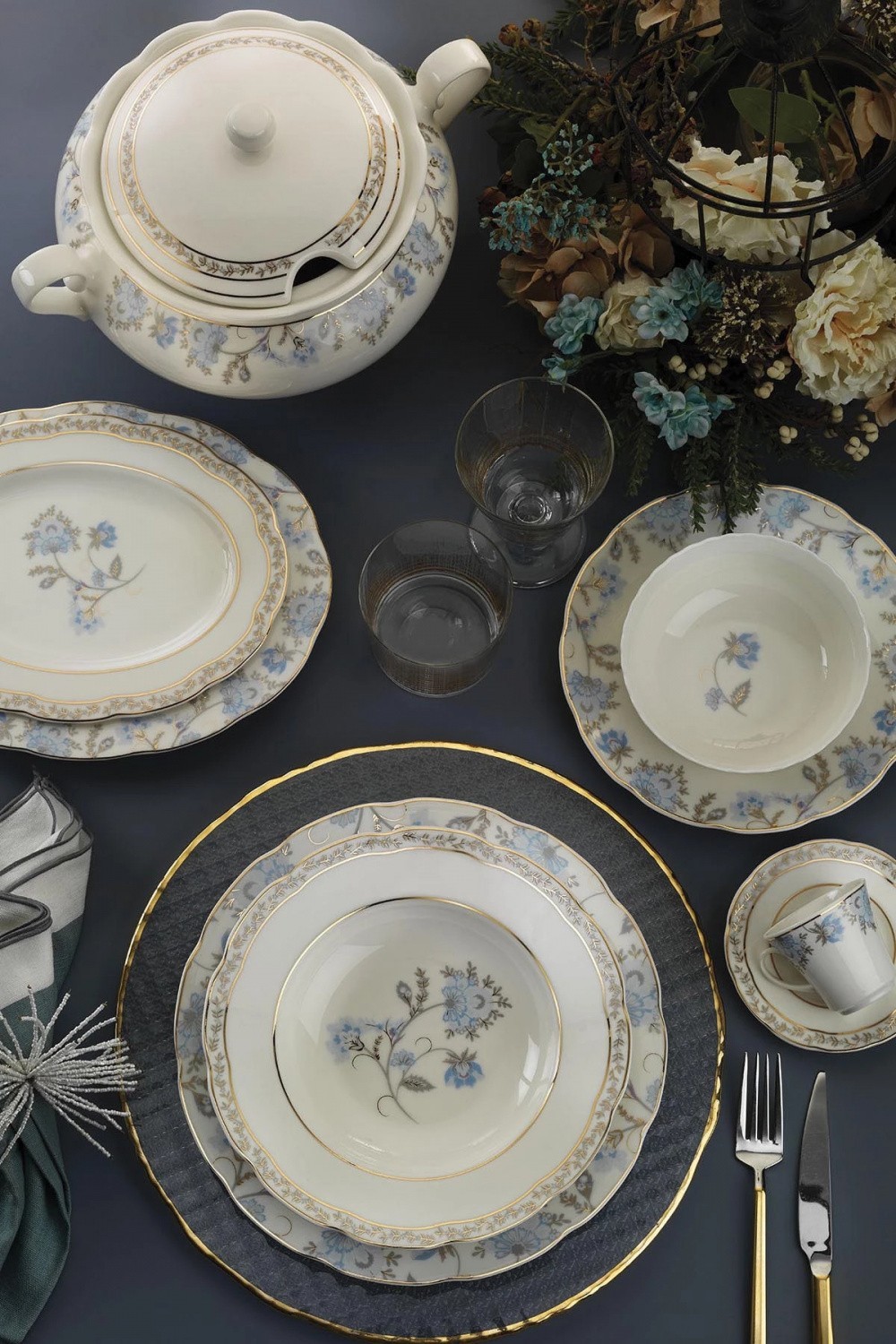 Комплект столовой посуды "Olympos" 68 предметов  