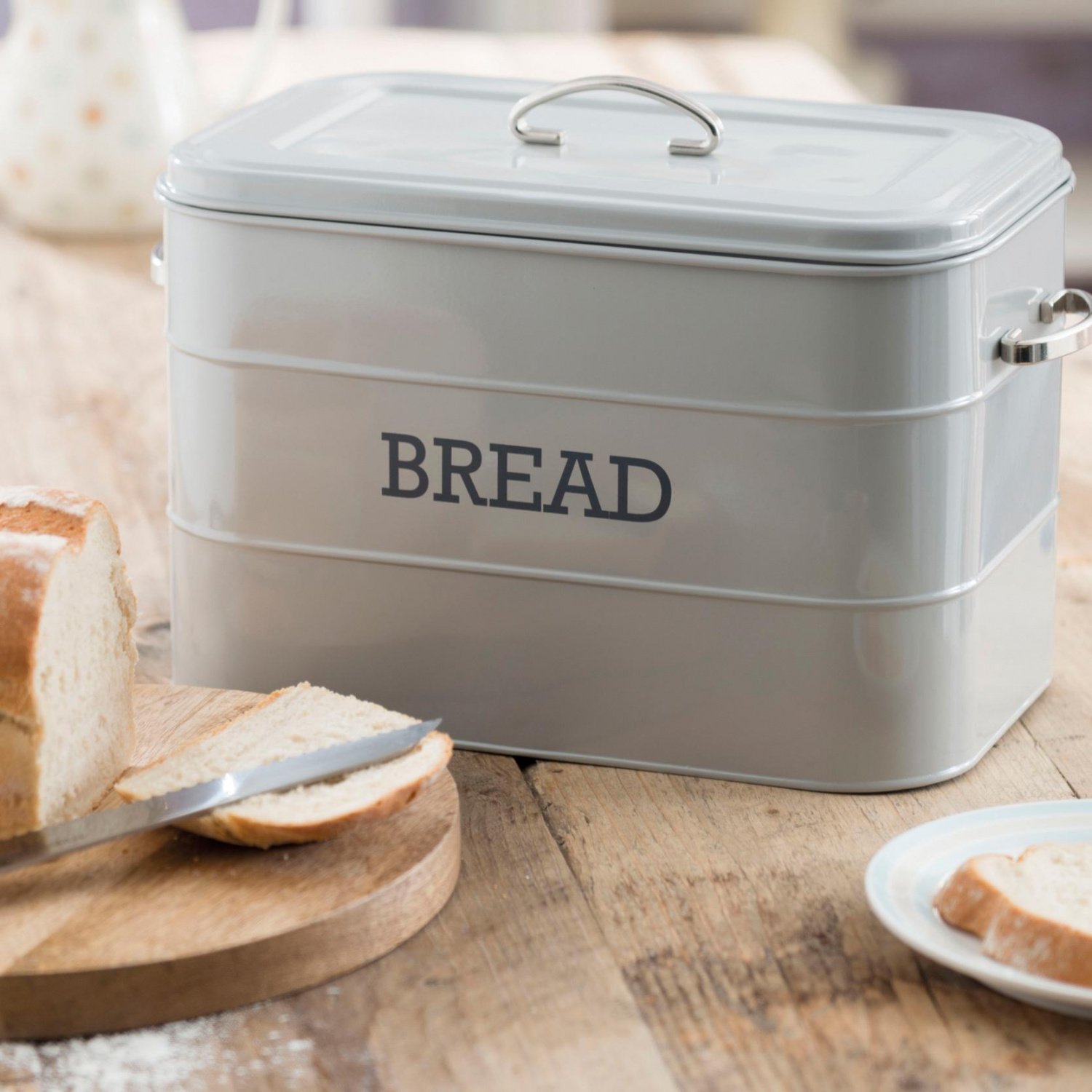 Kitchen Craft Хлебница Living Nostalgia gray  