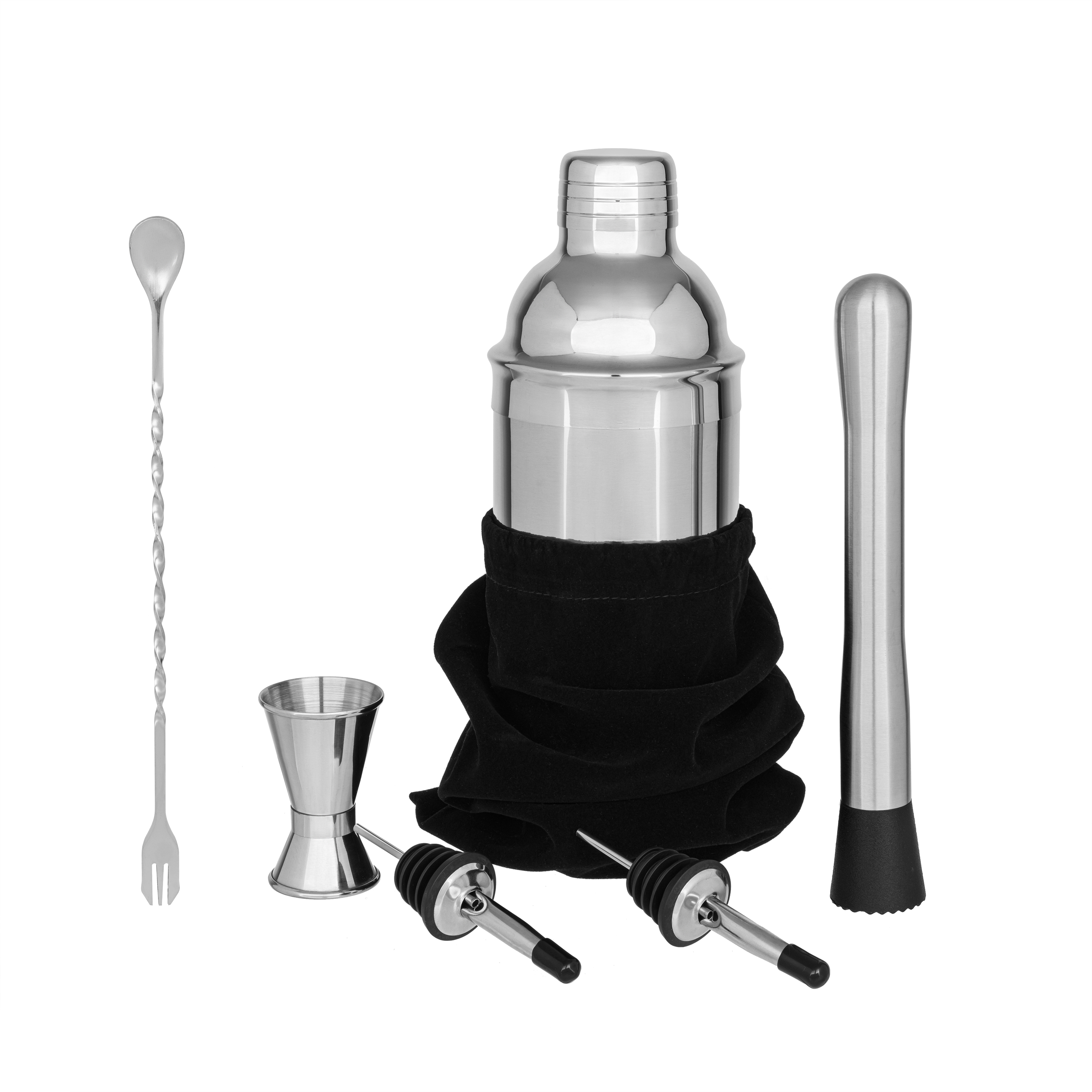 набор барных аксессуаров 7 предметов в картонной коробке