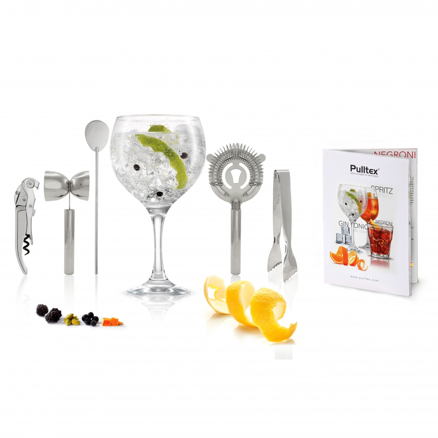 pulltex набор для коктейля джин-тоник
