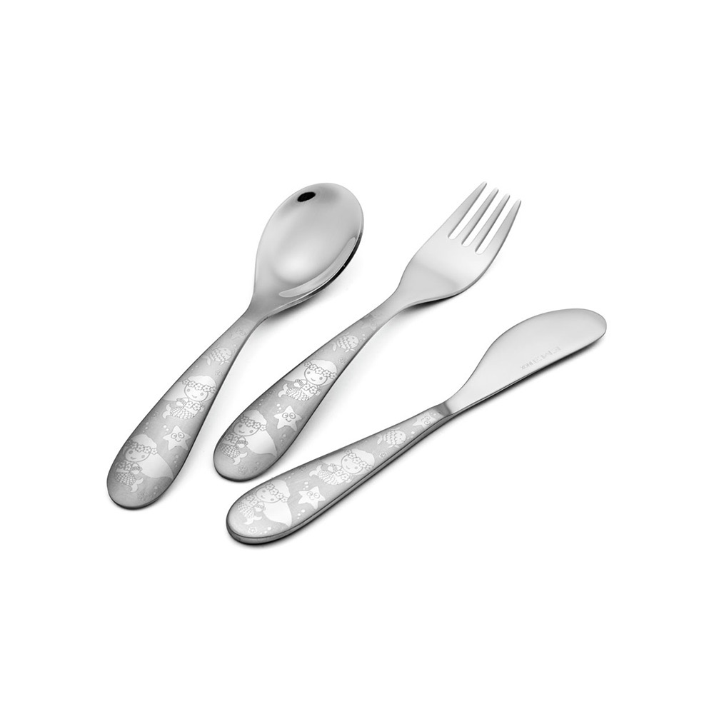 EME Набор детских столовых приборов РУСАЛОЧКА 3шт  