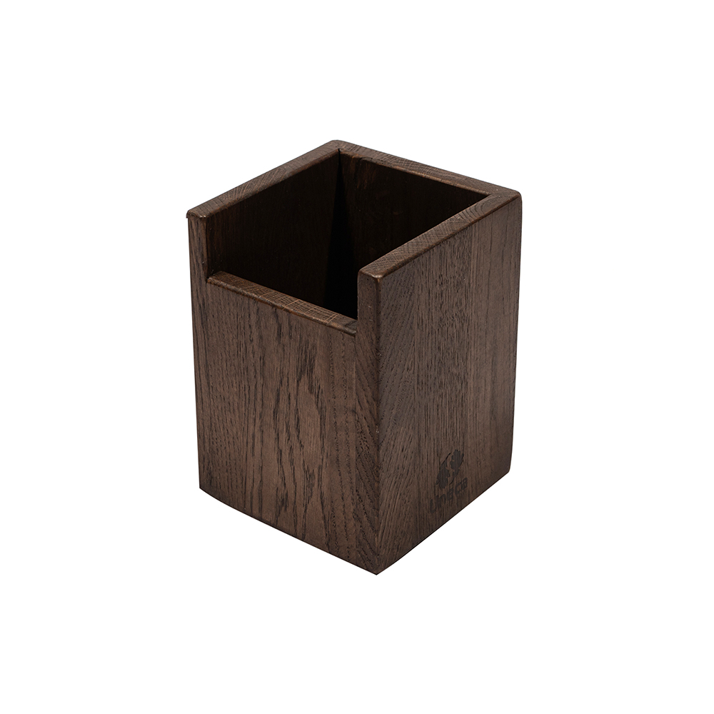 Органайзер для кухонных принадлежностей 11х11х15 см деревянный, дуб  