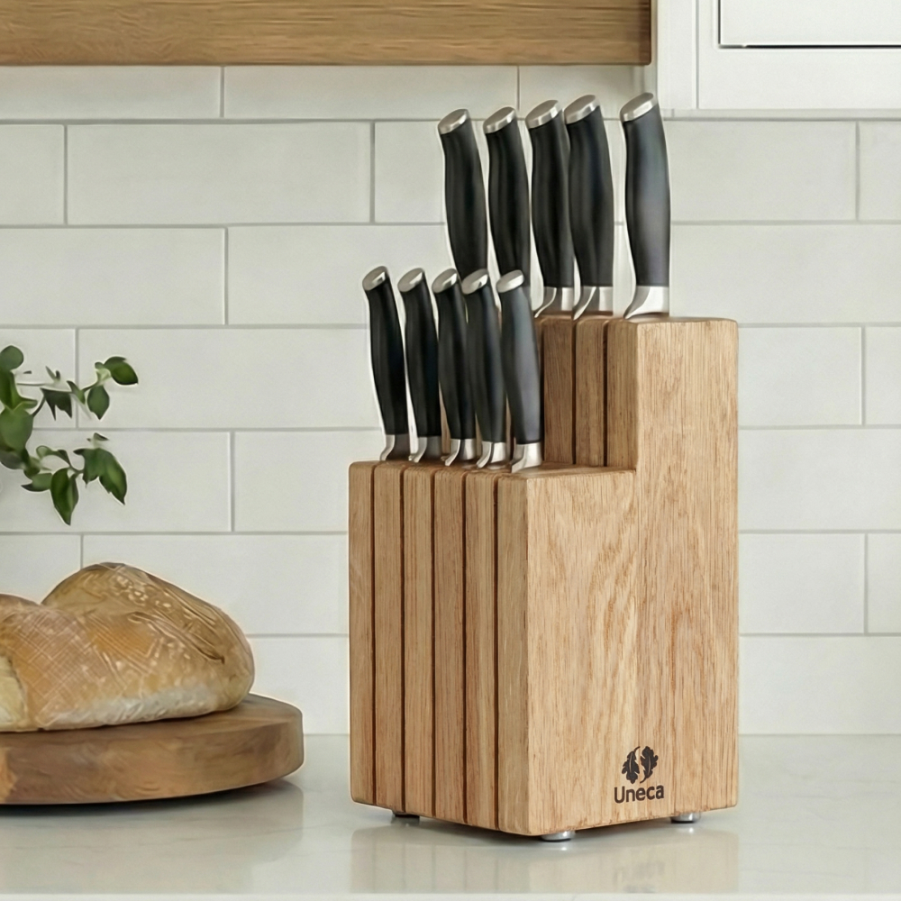  Подставка для 10 ножей деревянная, дуб Арт.: ДРБ-953/1