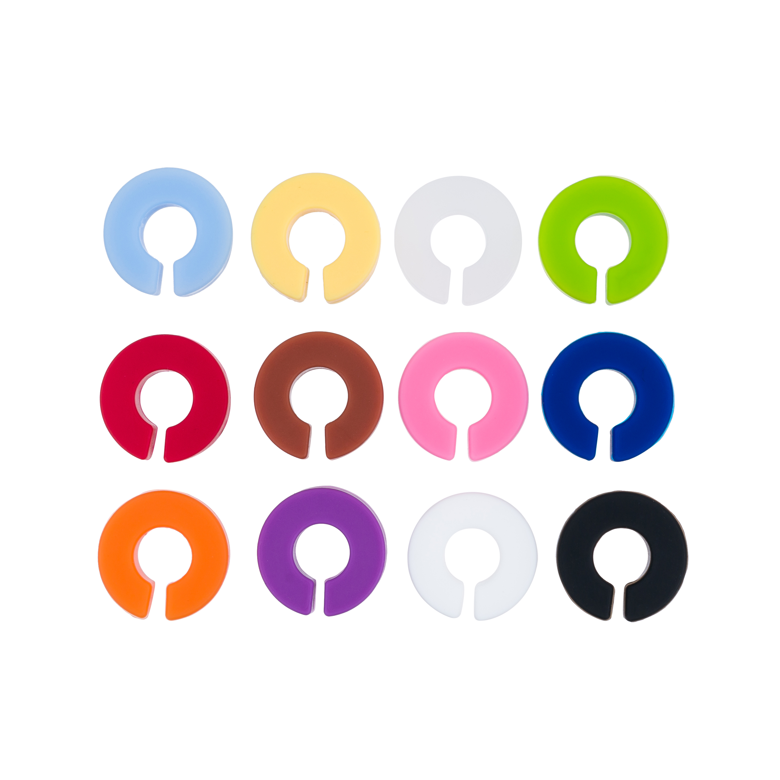 набор из 12 маркеров для бокалов круглые (силикон)