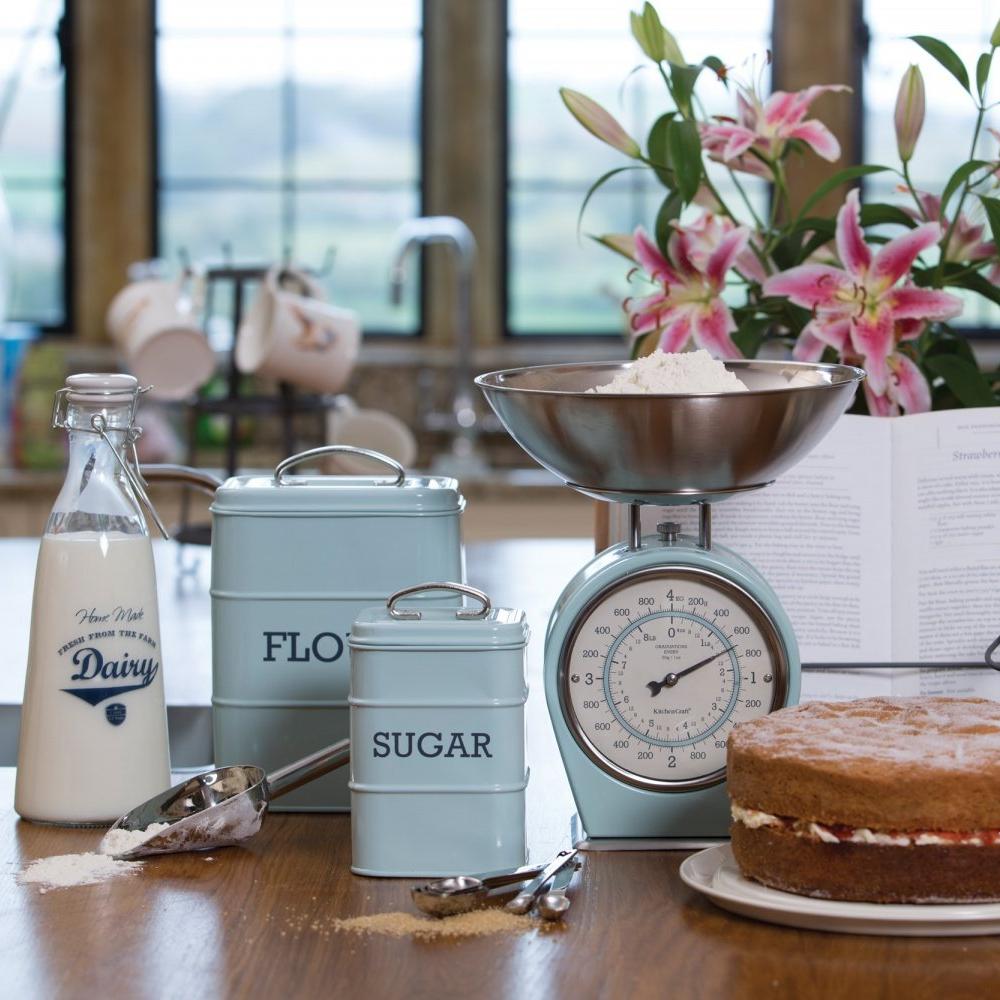 Kitchen Craft Весы кухонные механические Living Nostalgia blue Арт.: LNSCALEBLU