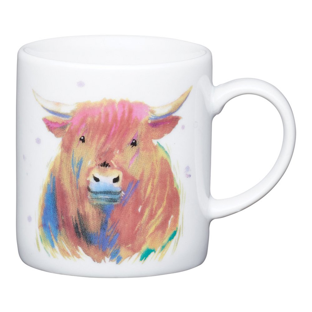  Kitchen Craft Чашка для эспрессо "Highland cow" Espresso Cups Арт.: KCESPRESS35