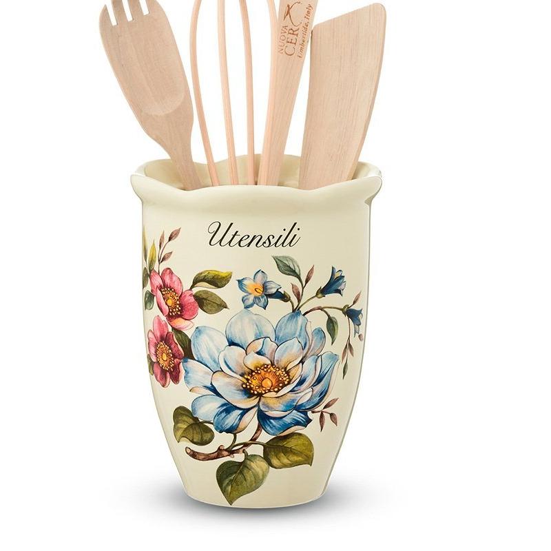 Nuova Cer Емкость для кухонных принадлежностей Petali di Primavera 15см  