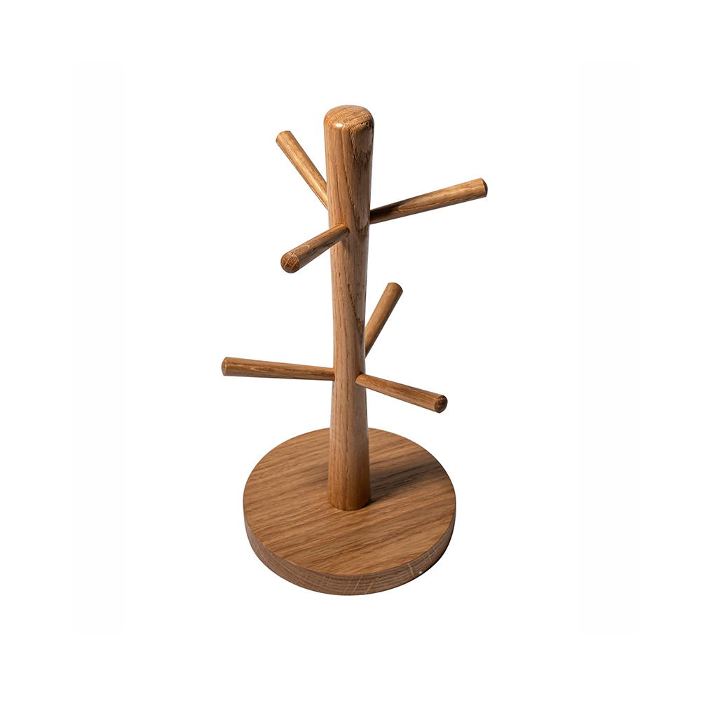 Подставка для кружек 32х15 см деревянная, дуб  