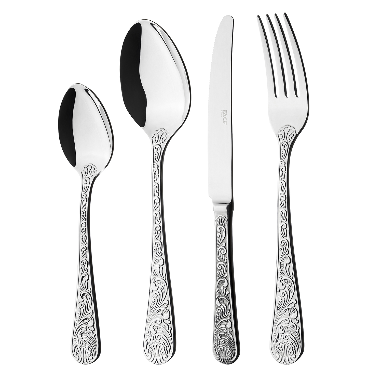 face набор столовых приборов 4 шт  king george