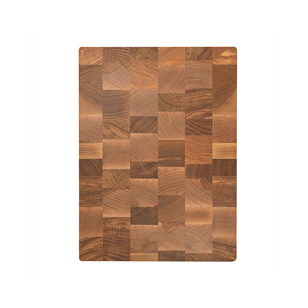 доска разделочная торцевая 33х24х3.5 см деревянная, дуб