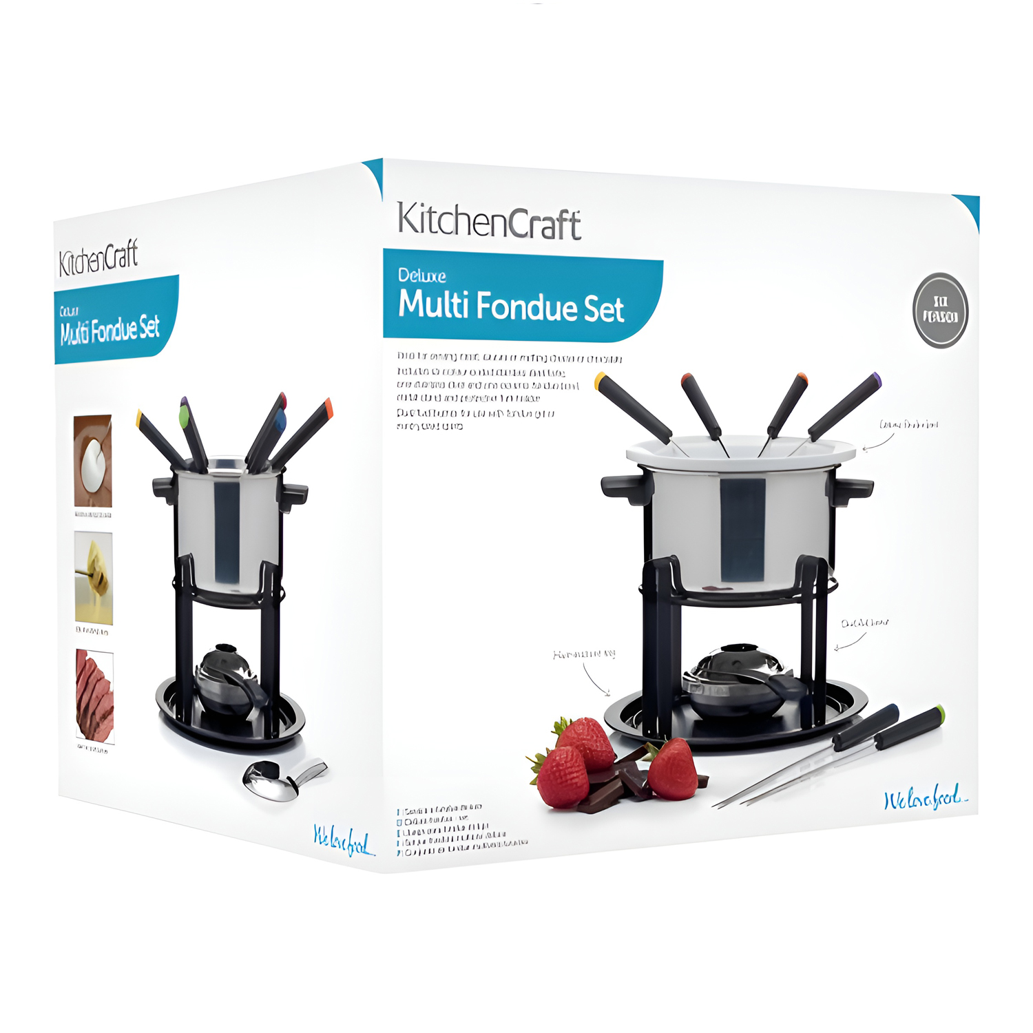 Набор для фондю KitchenCraft Deluxe KC из нерж/стали  