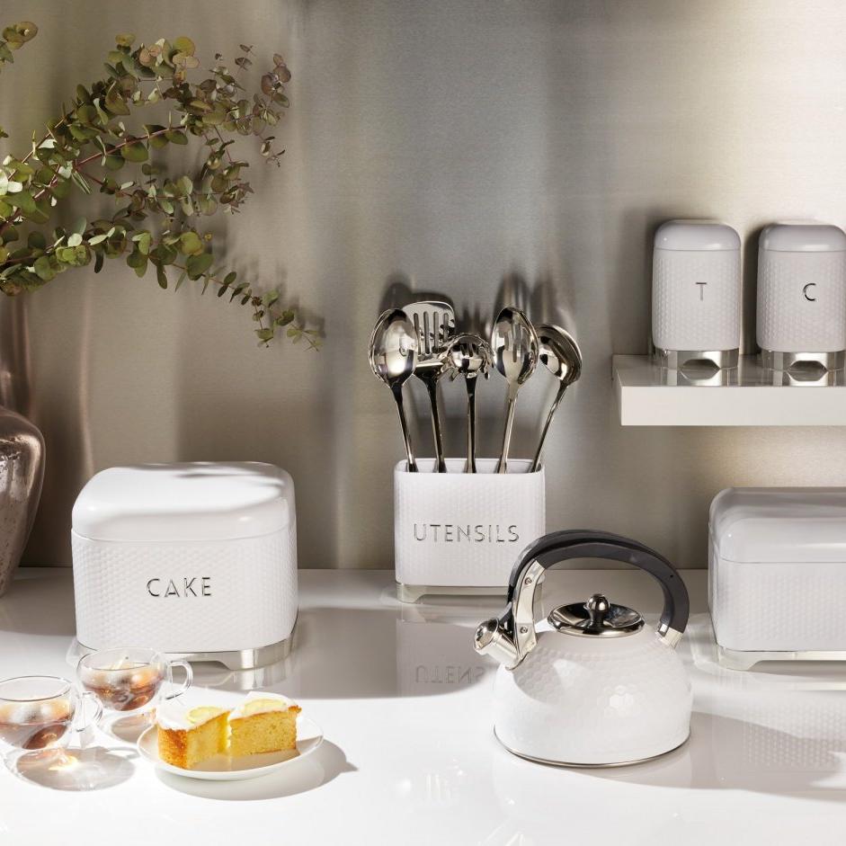 Kitchen Craft Органайзер для кухонных принадлежностей Lovello Retro Ice White  