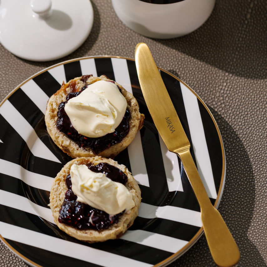 Набор фарфоровых тарелок Mikasa Luxe Deco с геометрическим принтом 21 см Арт.: MKLDSPLATEPK4