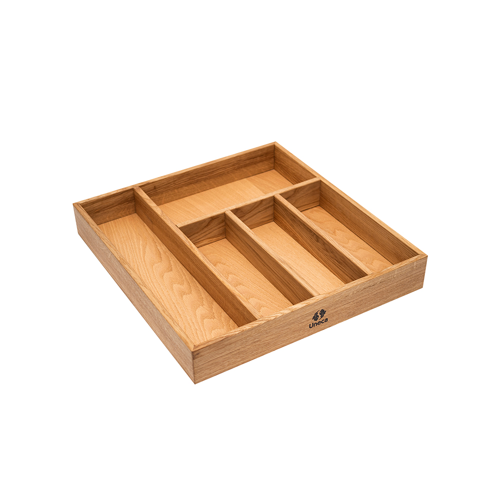 лоток для приборов большой 40x38x6 см деревянный, дуб