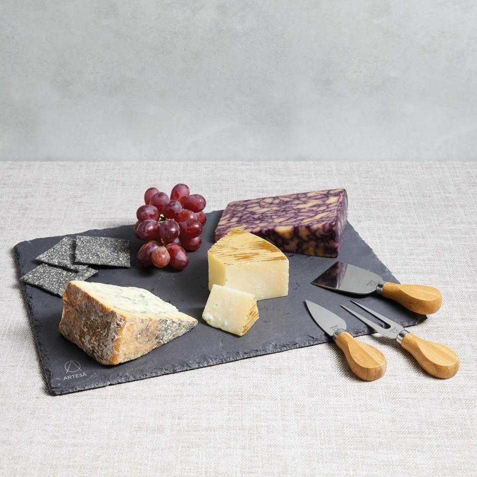 Kitchen Craft Набор для нарезки сыра Artesa Natural Slate  