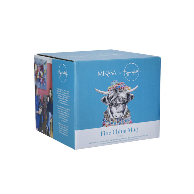 Кружка фарфоровая  Mikasa Tipperleyhill с принтом коровы 380 мл  