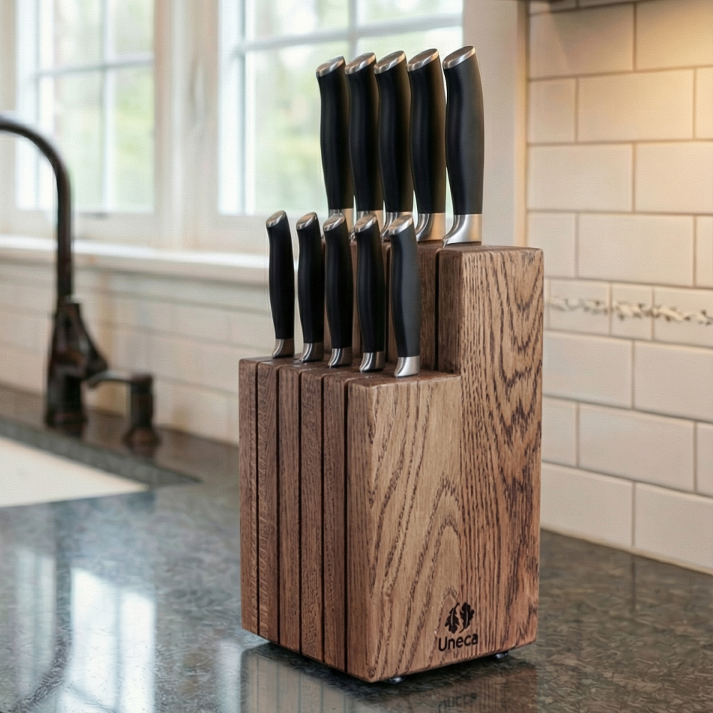  Подставка для 10 ножей деревянная, дуб Арт.: ДРБ-953/2