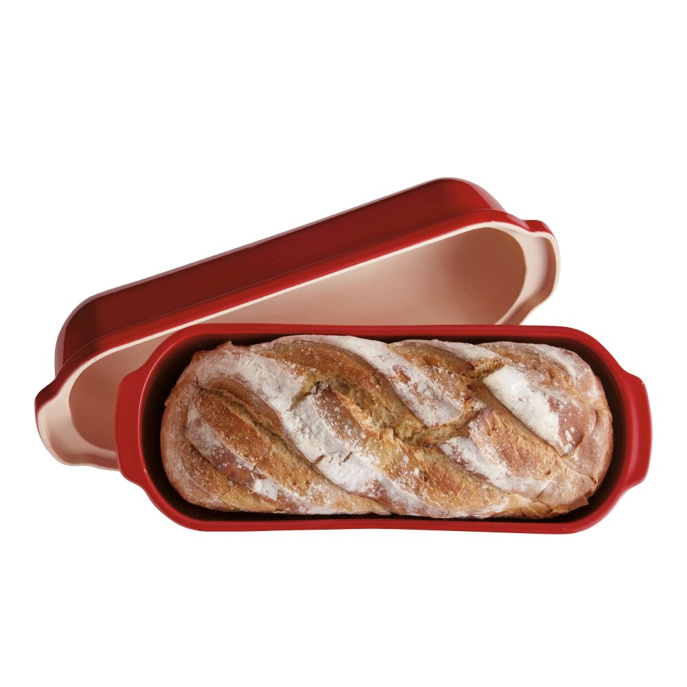 Форма для выпечки итальянского хлеба 29,5x16x15 cм от Emile Henry (гранат) 345503