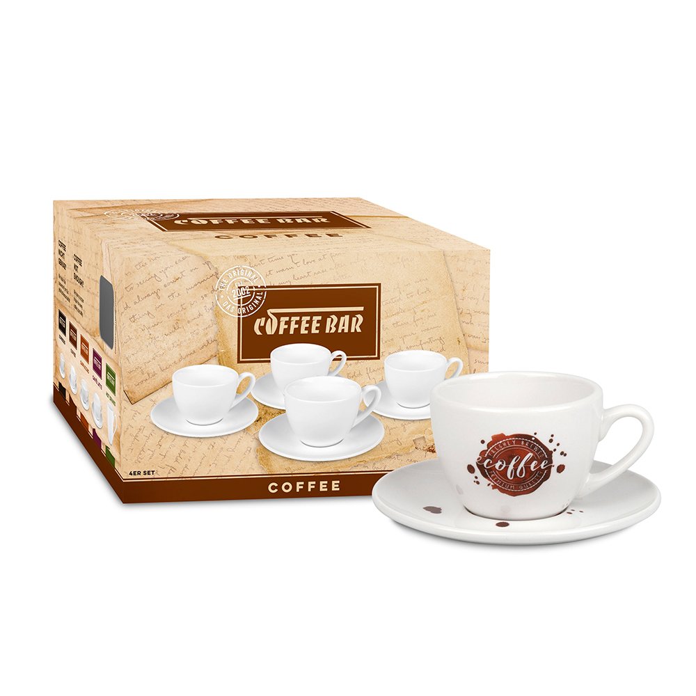 Koenitz Набор из 4 кофейных пар для кофе "Брызги кофе" Арт.: 17 5 A08 2034