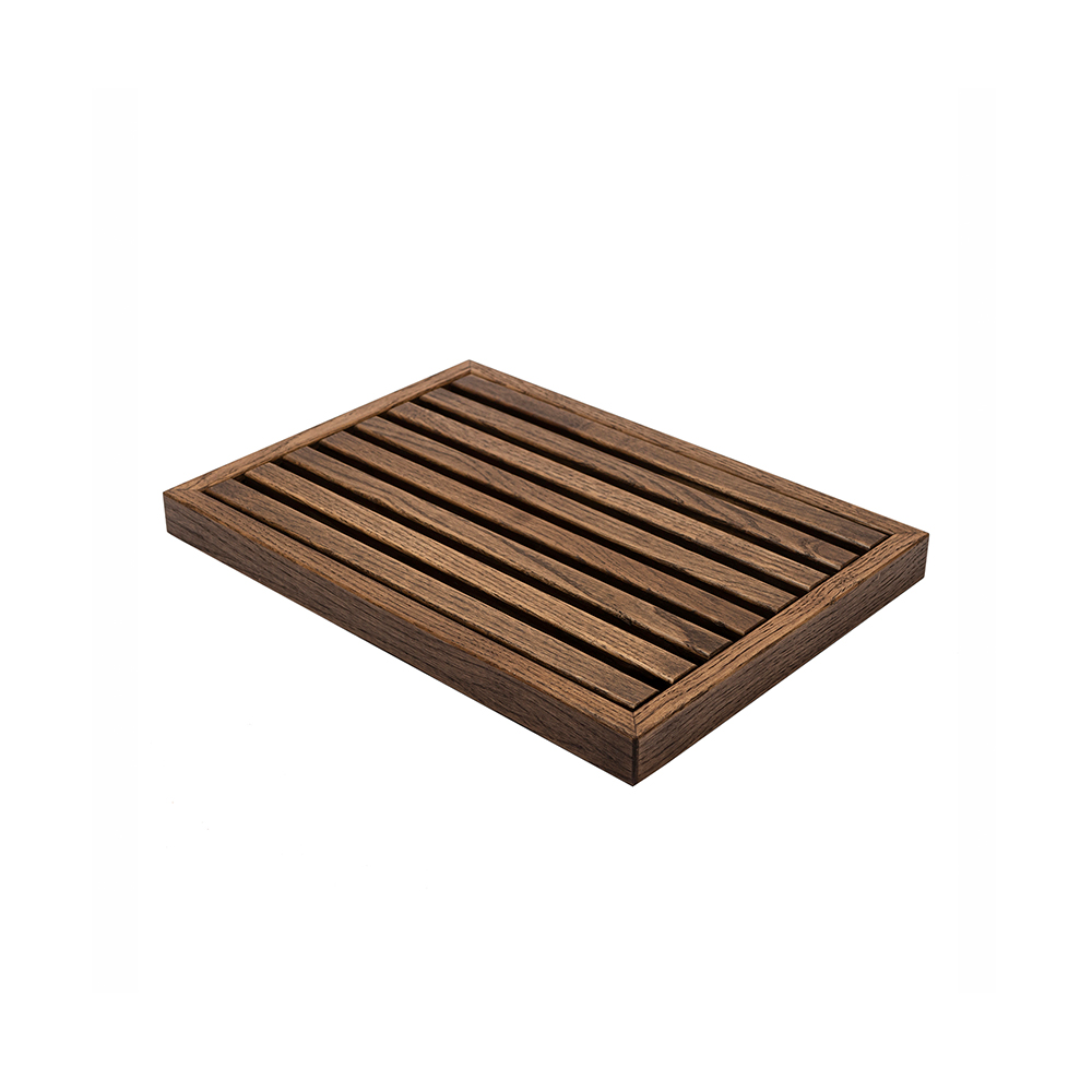 Доска для хлеба со съёмной решёткой 34х25х4 см деревянная, дуб  