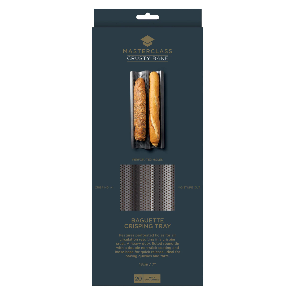 Kitchen Craft Форма для выпечки багетов 39 см с антипригарным покрытием MasterClass  