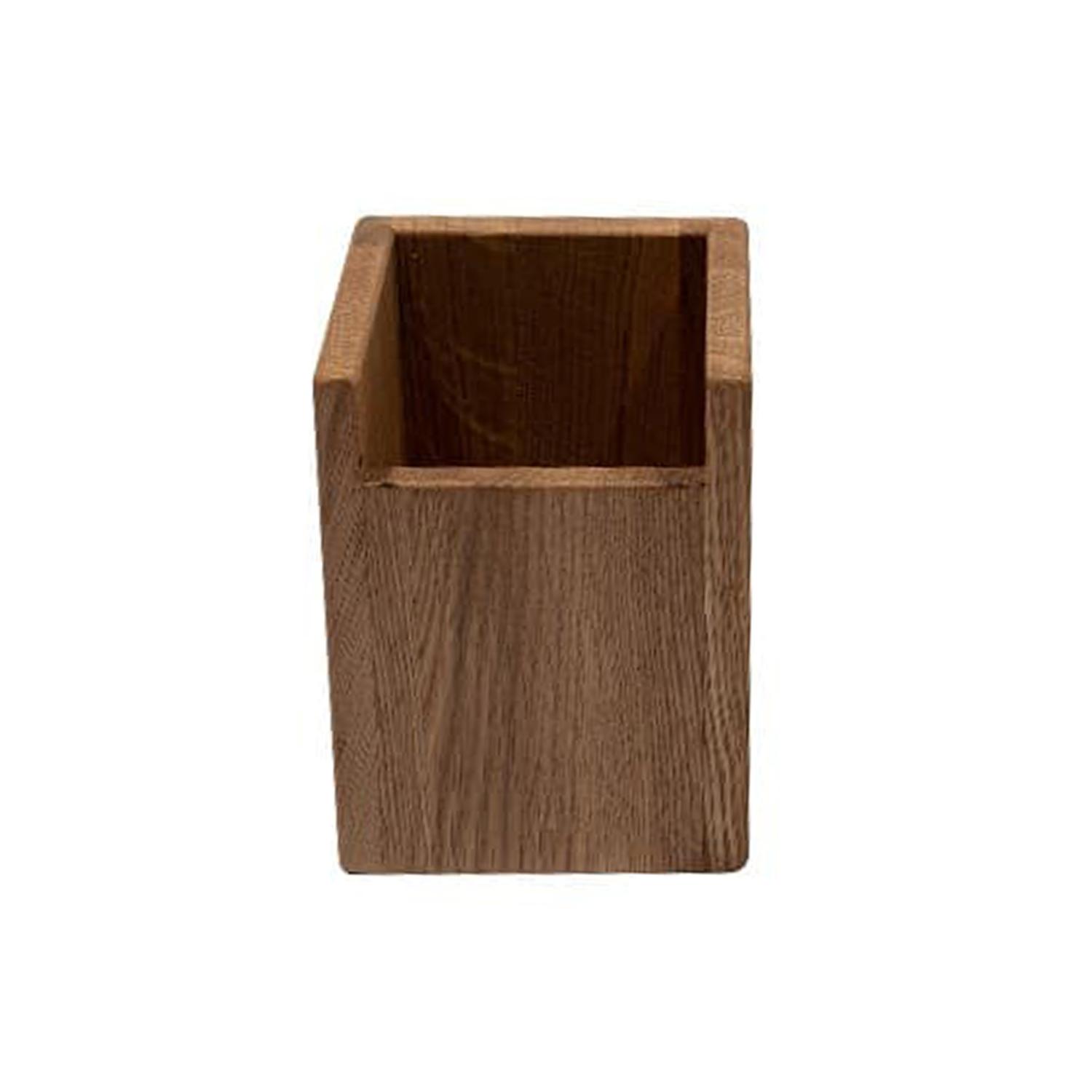 Органайзер для кухонных принадлежностей 14х14х17 см деревянный, дуб  