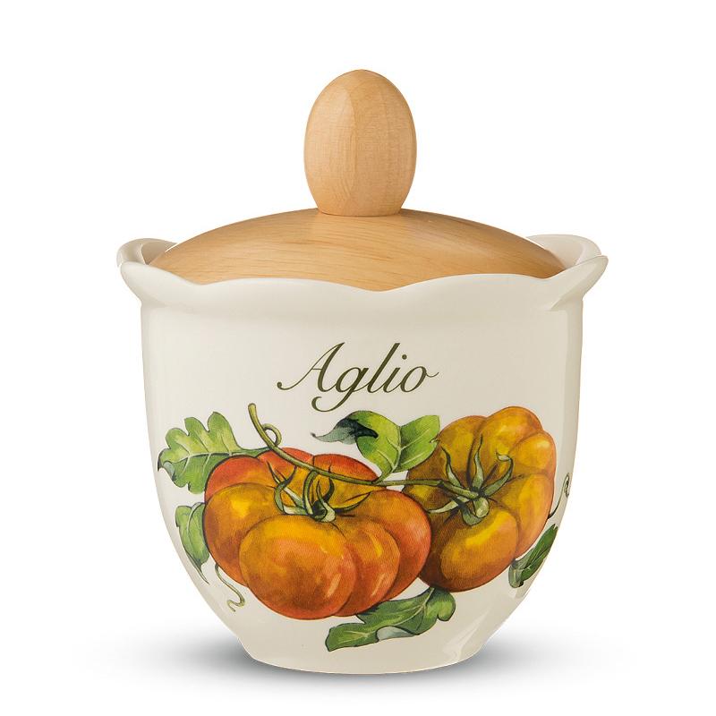 Nuova Cer Емкость для чеснока Mercato della Terra 13см  
