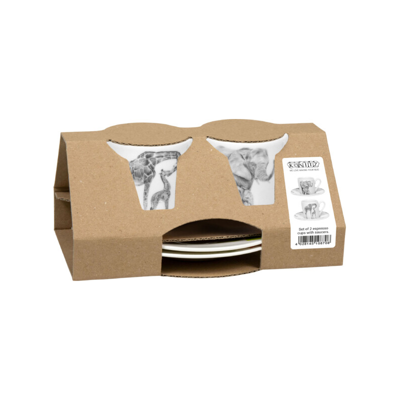  Кофейная пара экспрессо "Удивительные животные" - Жираф&Слон" Арт.: 11 5 000 2760