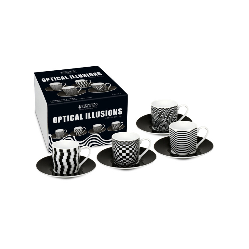  Кофейный набор эспрессо "Оптические иллюзии" 4 шт Арт.: 11 5 053 2808