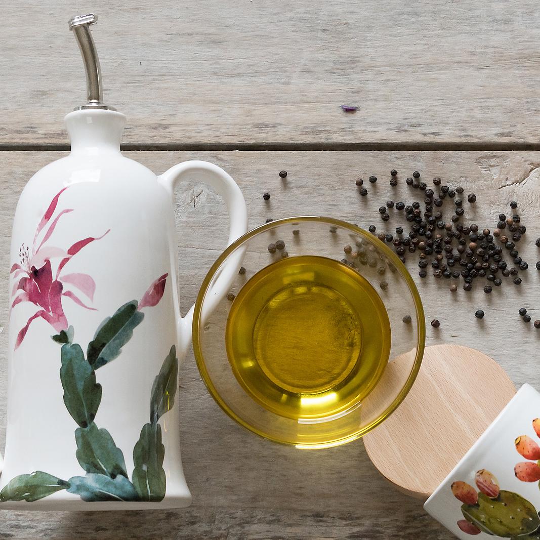 Nuova Cer Емкость с крышкой Cactus 17см  