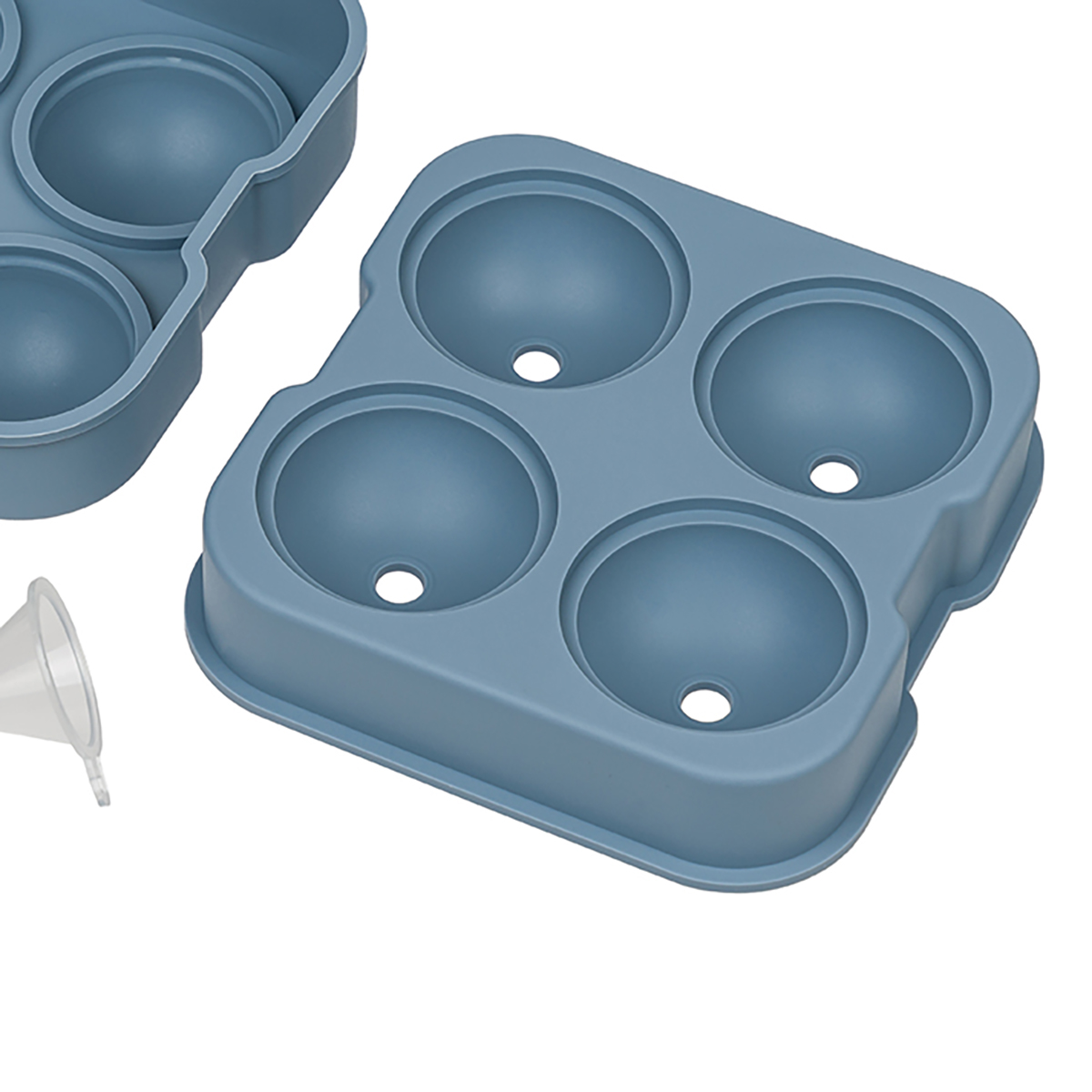 Форма для льда малая на 4 шара grey  