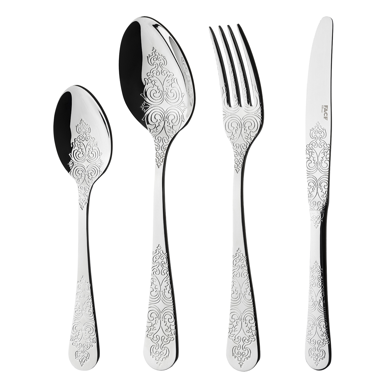 face набор столовых приборов 24 шт antique