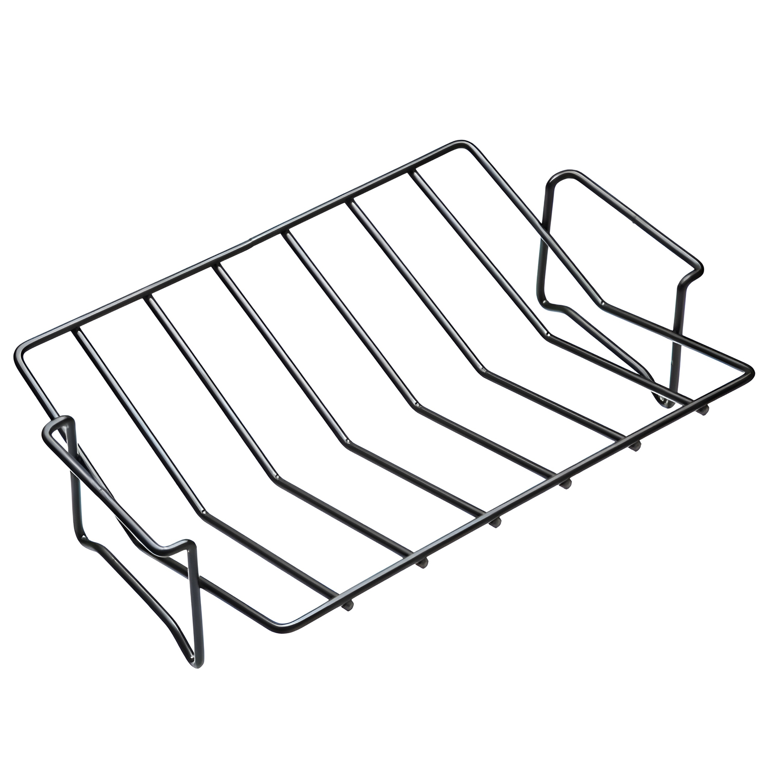 решетчатая жаровня с антипригарным покрытием, kc 30x21x7см нерж/сталь