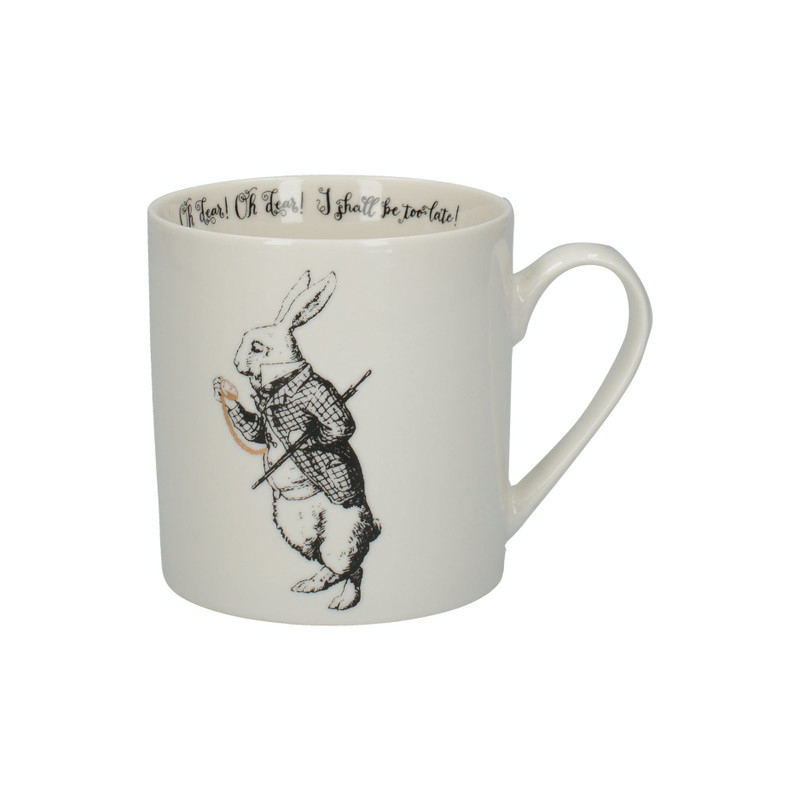 кружка с белым кроликом алиса в стране чудес 350 мл v&a