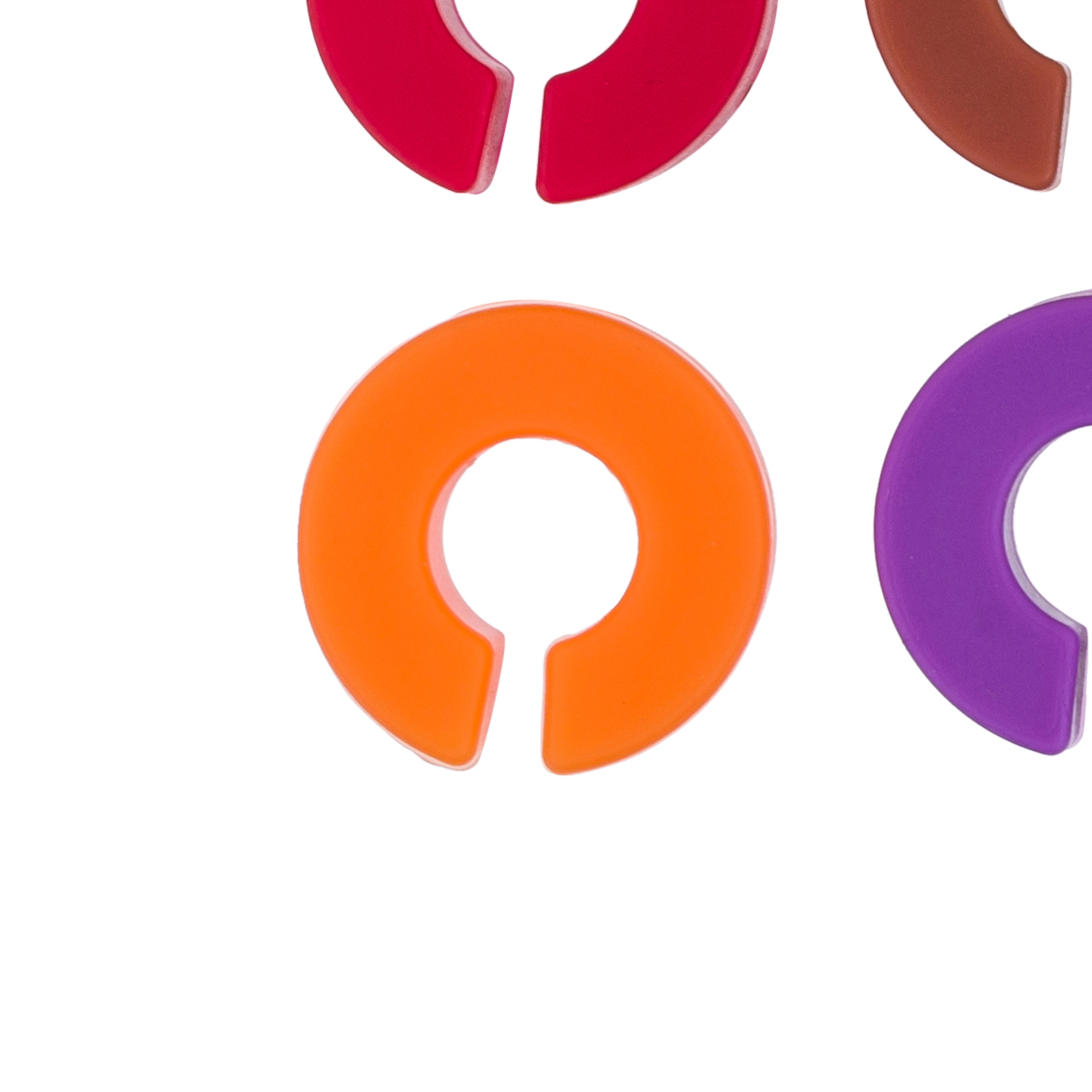 Набор из 12 маркеров для бокалов круглые (силикон)  