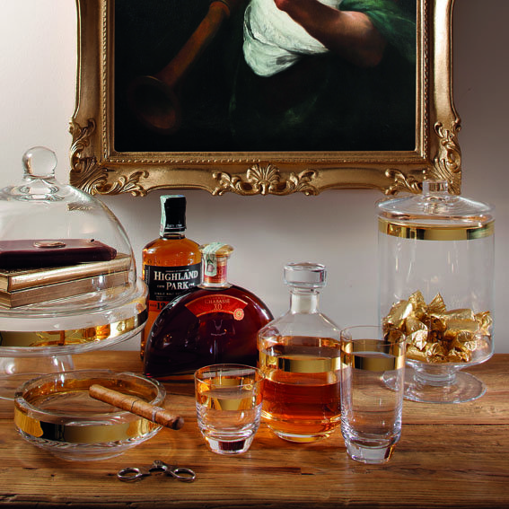 IVV Набор стаканов для виски Avenue Gold, 325 мл, 6 шт  