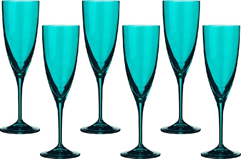 Набор бокалов для шампанского из 6 шт. "kate" 220 мл.высота=23 см.  674-583