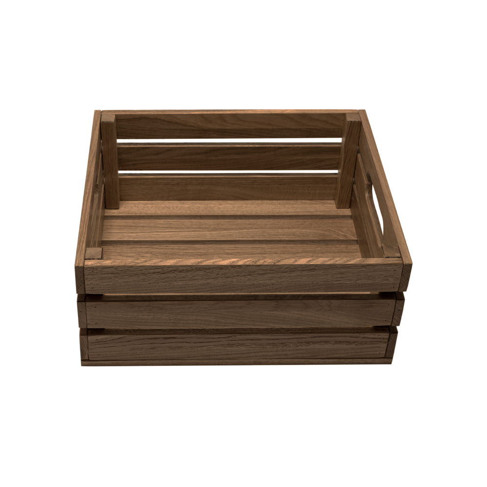 Ящик 37х30 см деревянный, дуб  