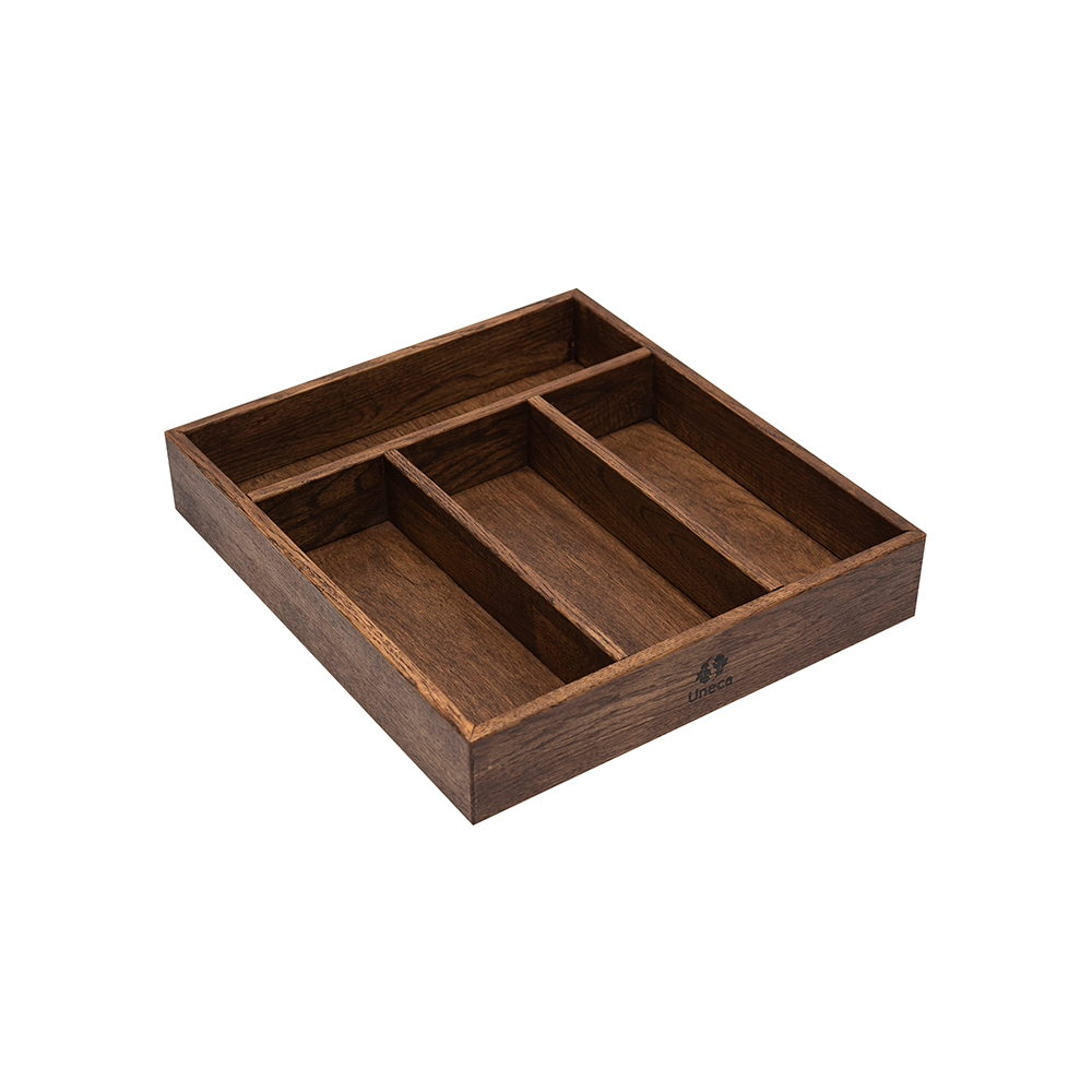 лоток для приборов средний 35x31x6  см деревянный, дуб