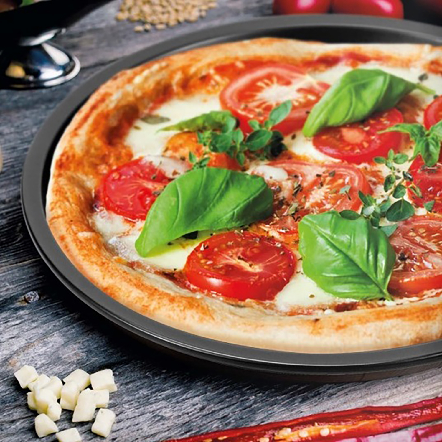 Форма для пиццы красная 32 см. Guardini  