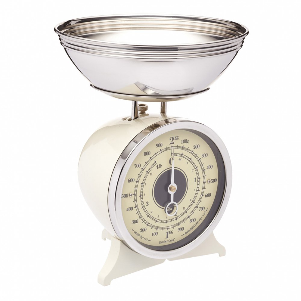  Kitchen Craft Весы кухонные механические Classic Collection cream Арт.: TPCSCALECRE