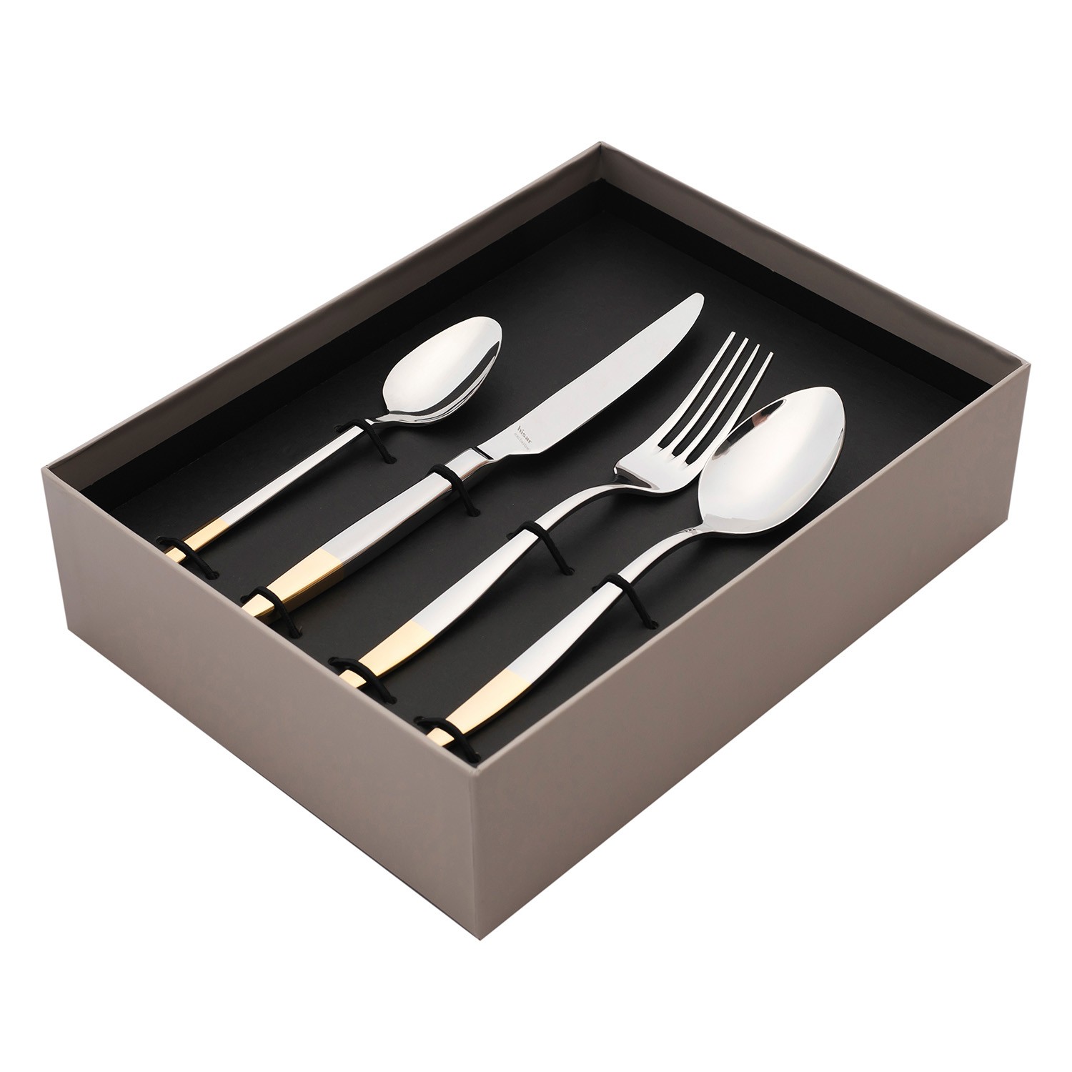 набор столовых приборов mercury gold 24 шт