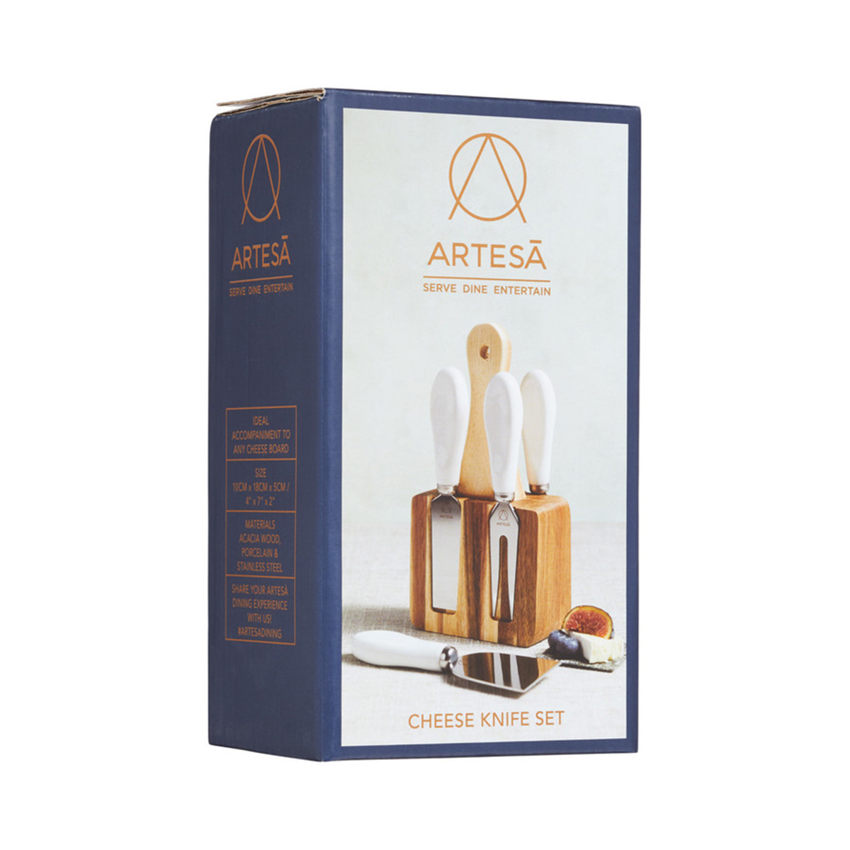 Набор ножей для сыра (ножи 4 шт., подставка для ножей 1 шт.)  